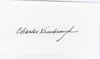 Charles Kimbrough autograph
