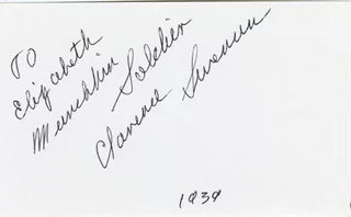 August Clarence Swenson autograph