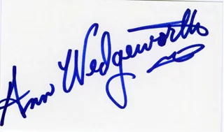 Ann Wedgeworth autograph
