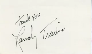 Randy Travis autograph