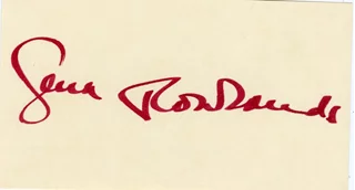 Gena Rowlands autograph