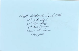 Richard E. Smith autograph