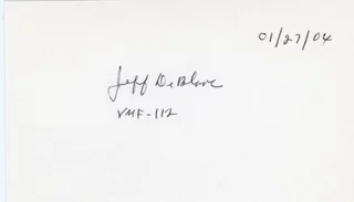 Jefferson DeBlanc autograph