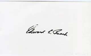 Edward Beach autograph