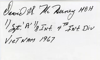 David McNerney autograph