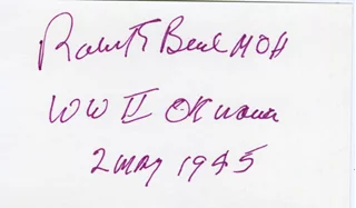 Robert Bush autograph