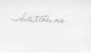 Walter D. Ehlers autograph