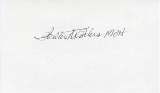 Walter D. Ehlers autograph