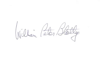 William Peter Blatty autograph