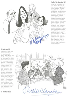 Valerie Harper and Rue McClanahan autograph