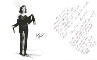 Jean Porter autograph
