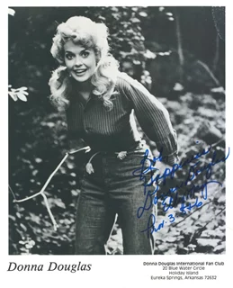Donna Douglas autograph