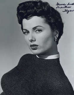 Martha Hyer autograph