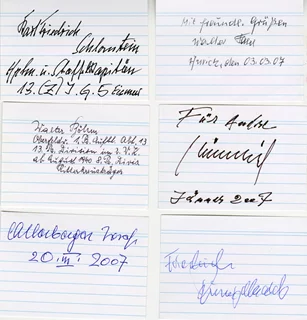 World War 2 Germany autograph