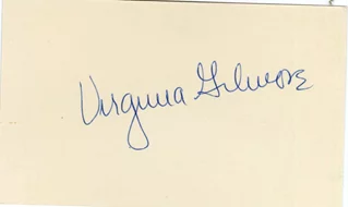 Virginia Gilmore autograph