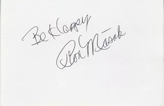 Ron Masak autograph