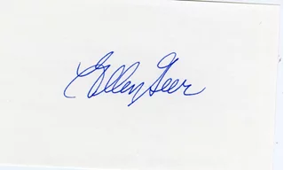 Ellen Geer autograph