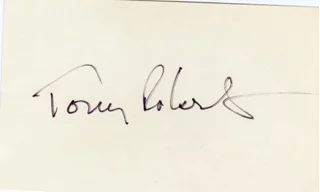 Tony Roberts autograph
