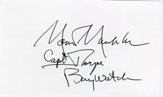 Monte Markham autograph