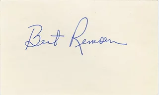 Bert Remsen autograph