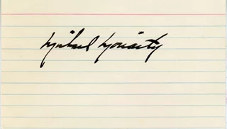 Michael Moriarty autograph