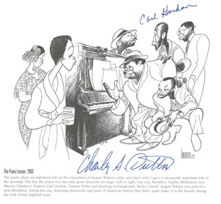 Charles S. Dutton and Carl Gordon autograph