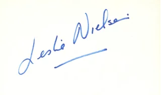 Leslie Nielsen autograph