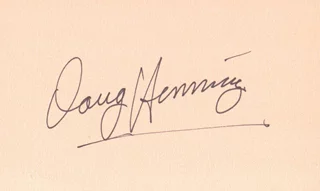 Doug Henning autograph
