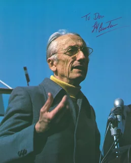 Jacques Cousteau autograph