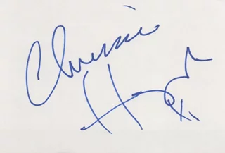 Chrissie Hynde autograph