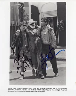 Weekend At Bernie's autograph