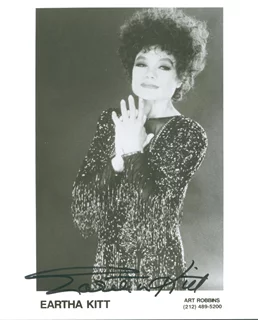 Eartha Kitt autograph