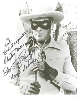 Clayton Moore autograph