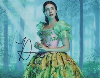Lily Collins autograph