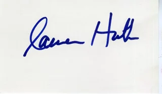Lauren Hutton autograph