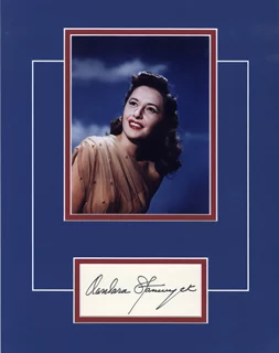Barbara Stanwyck autograph