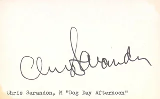 Chris Sarandon autograph