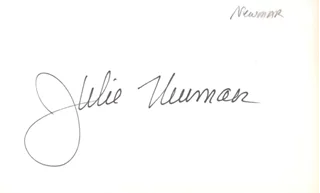 Julie Newmar autograph