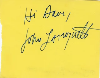 John Larroquette autograph