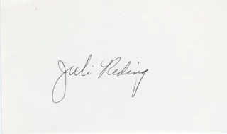 Juli Reding autograph