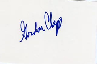 Gordon Clapp autograph