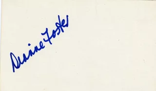 Dianne Foster autograph