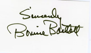 Bonnie Bartlett autograph