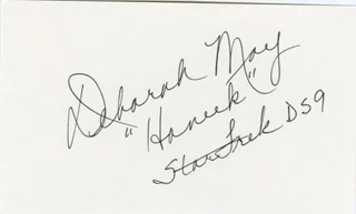 Deborah May autograph