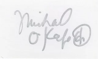 Michael O'Keefe autograph