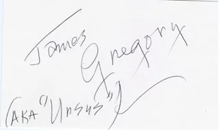 James Gregory autograph