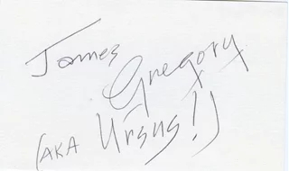 James Gregory autograph