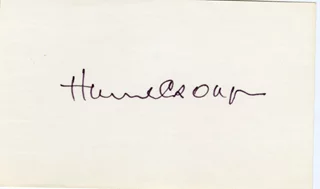 Hume Cronyn autograph