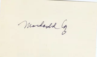 Macdonald Carey autograph