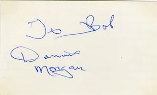 Dennis Morgan autograph